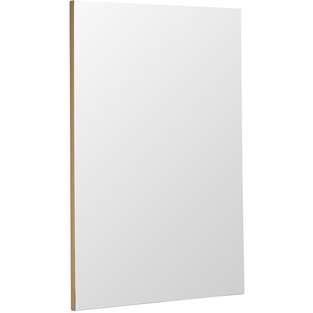 Yearn Seamless Gold Rectangle Wall Mirror 90 x 60cm Image 1