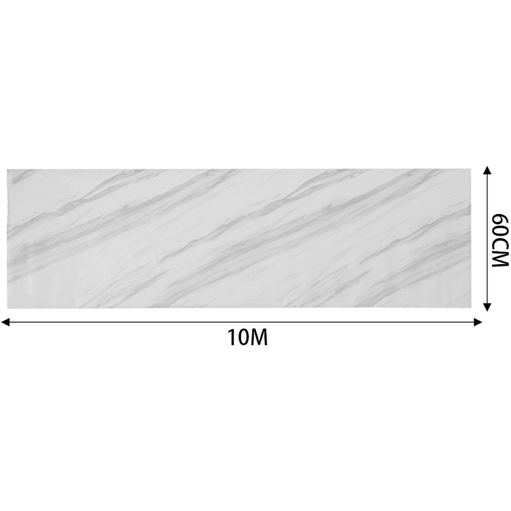 Living and Home Marble Light Grey Waterproof Oilproof Self-Adhesive Countertop Wallpaper Image 7