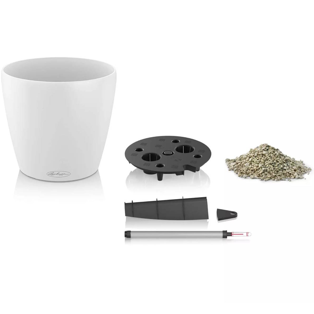 Lechuza Classico Colour 60 White Poly-Resin Self-Watering Planter 56cm Image 6