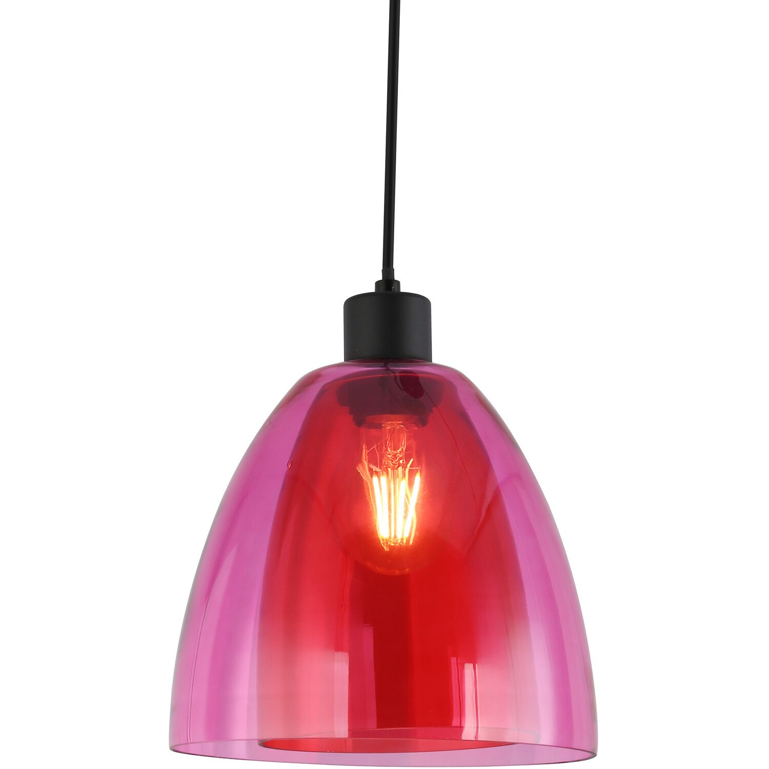 Eden Glass Pendant - Pink Image 5