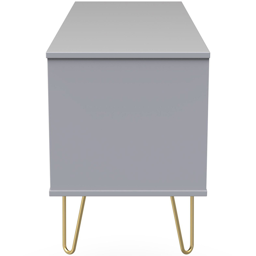 Crowndale Diamond 4 Drawer Matt Shadow and Grey Chest of Drawers Image 4