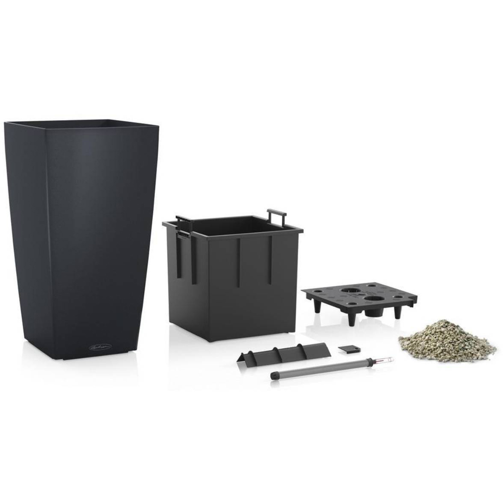 Lechuza Cubico Colour 40 Slate Poly-Resin Self-Watering Planter 75cm Image 6