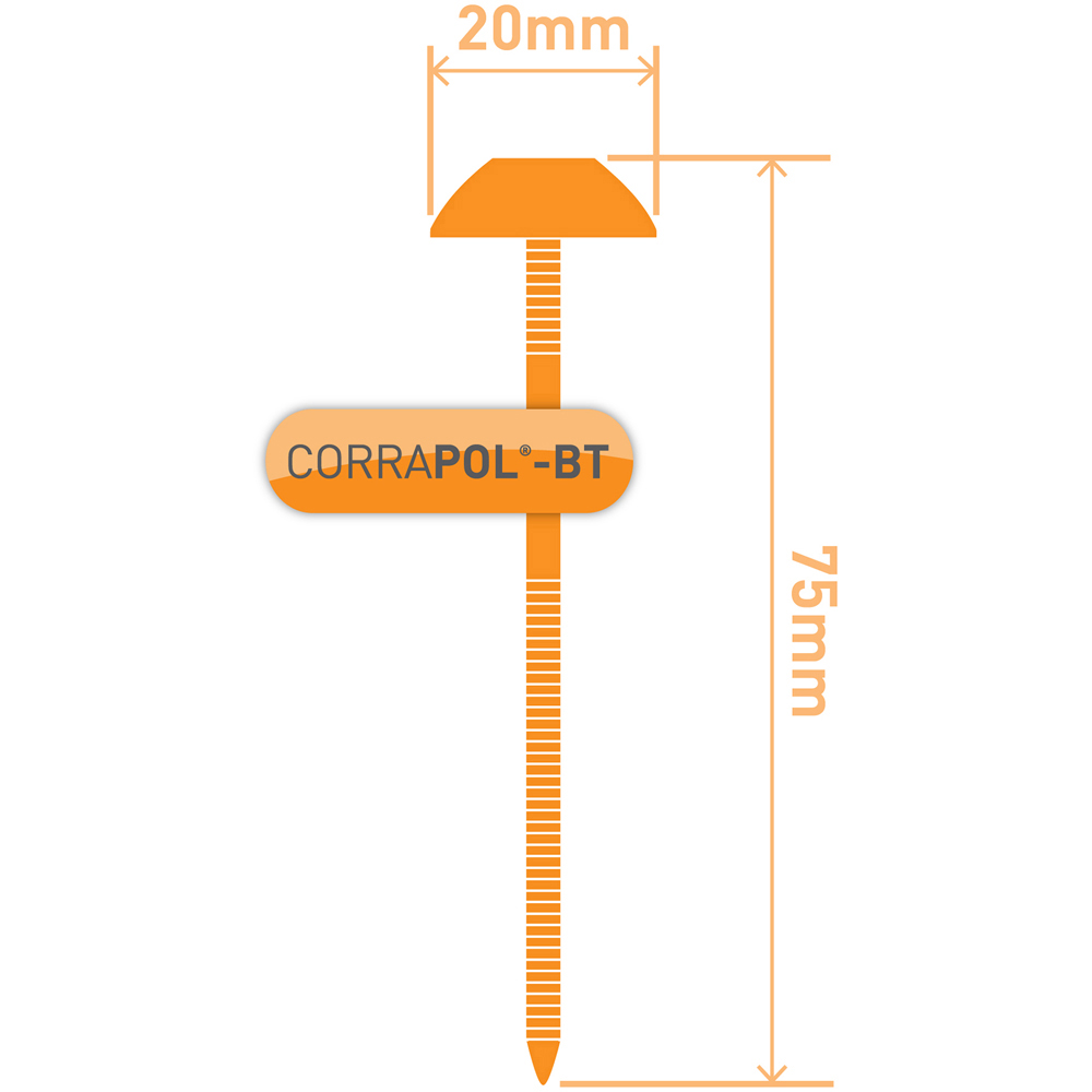 Corrapol-BT Brown Corrugated Bitumen Roof Fixings 100 Pack Image 3
