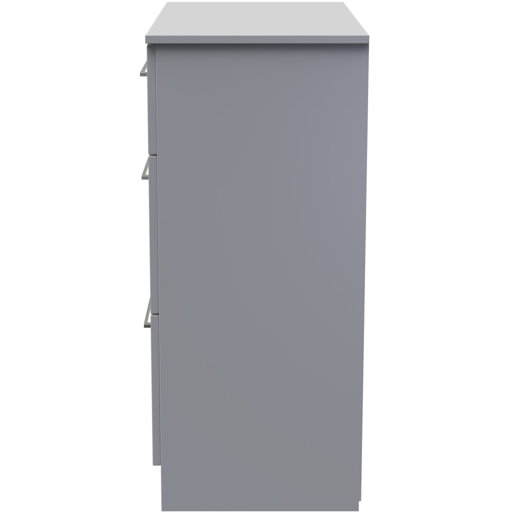 Crowndale Worcester 3 Drawer Uniform Grey and Dusk Grey Deep Chest Ready Assembled Image 4