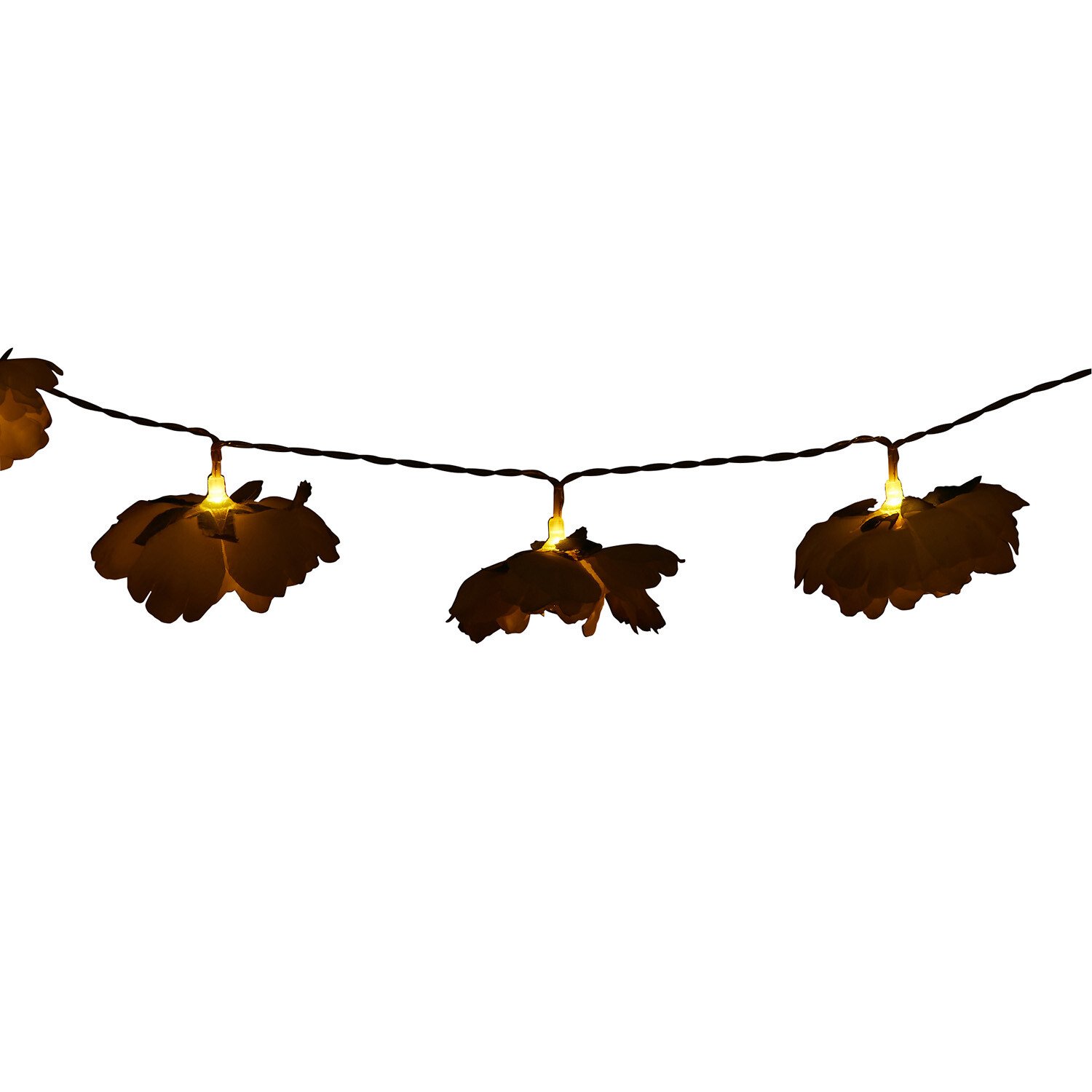 20 LED Flower String Light - White Image 3