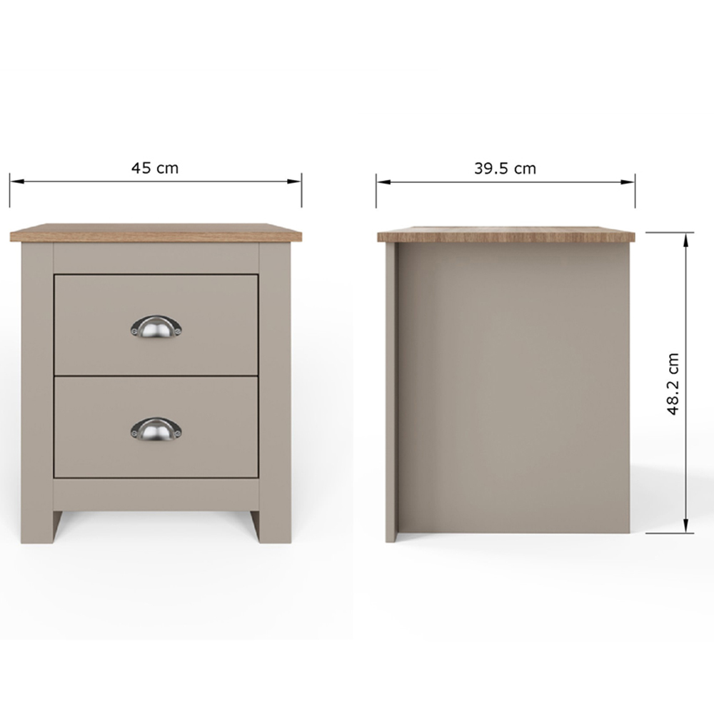 GFW Lancaster Grey 3 Piece Bedroom Furniture Set Image 7