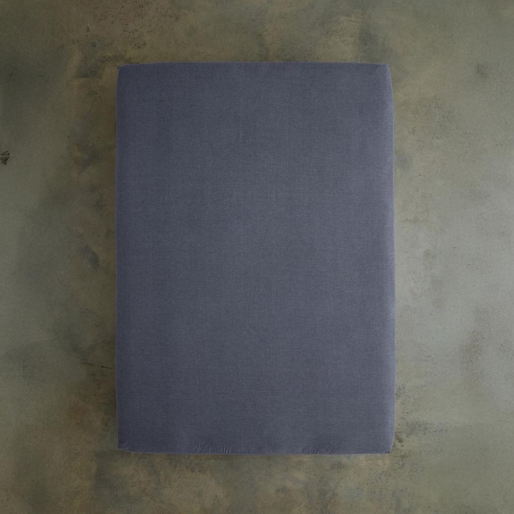 Deyongs Southwick Double Navy Count Fitted Sheet Image 2