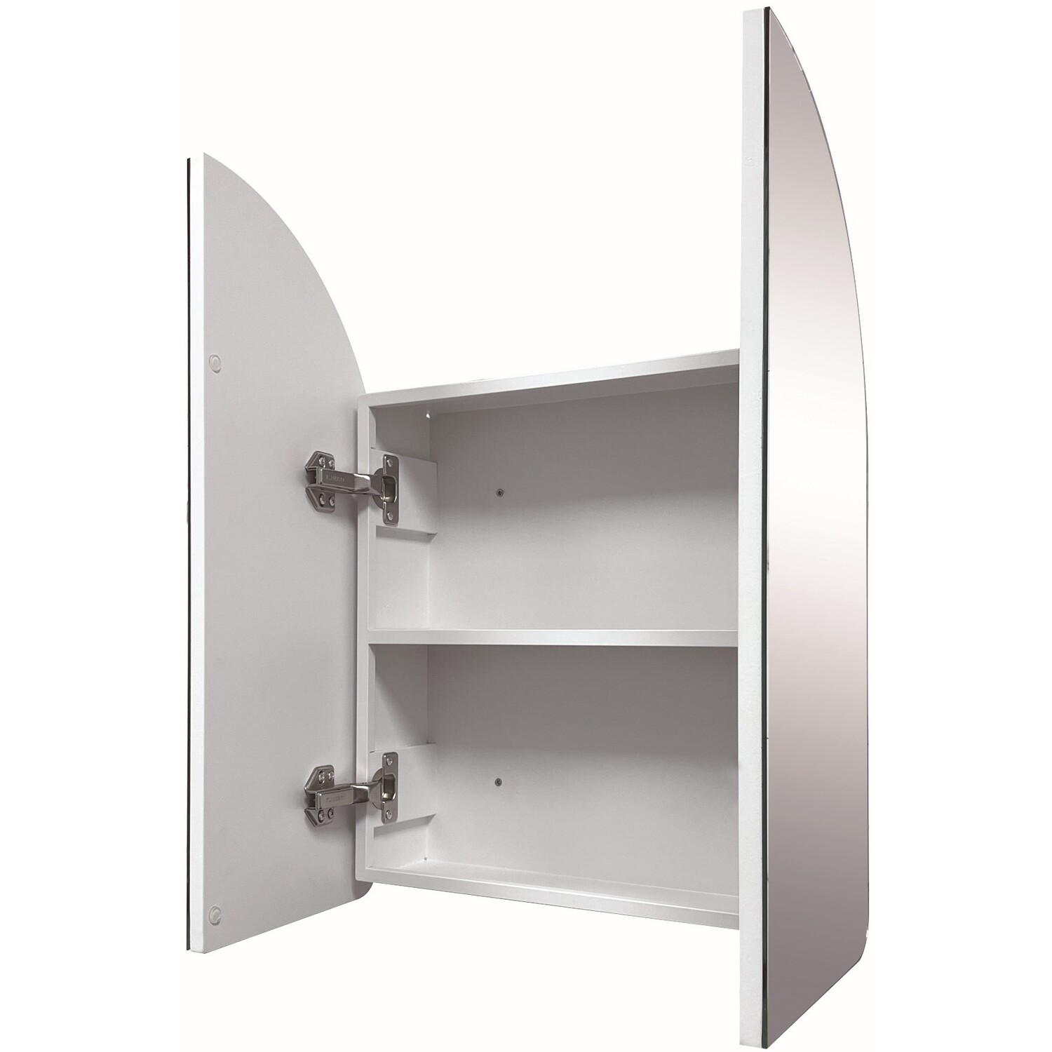 Mayfair Arch Mirror Cabinet White Image 2