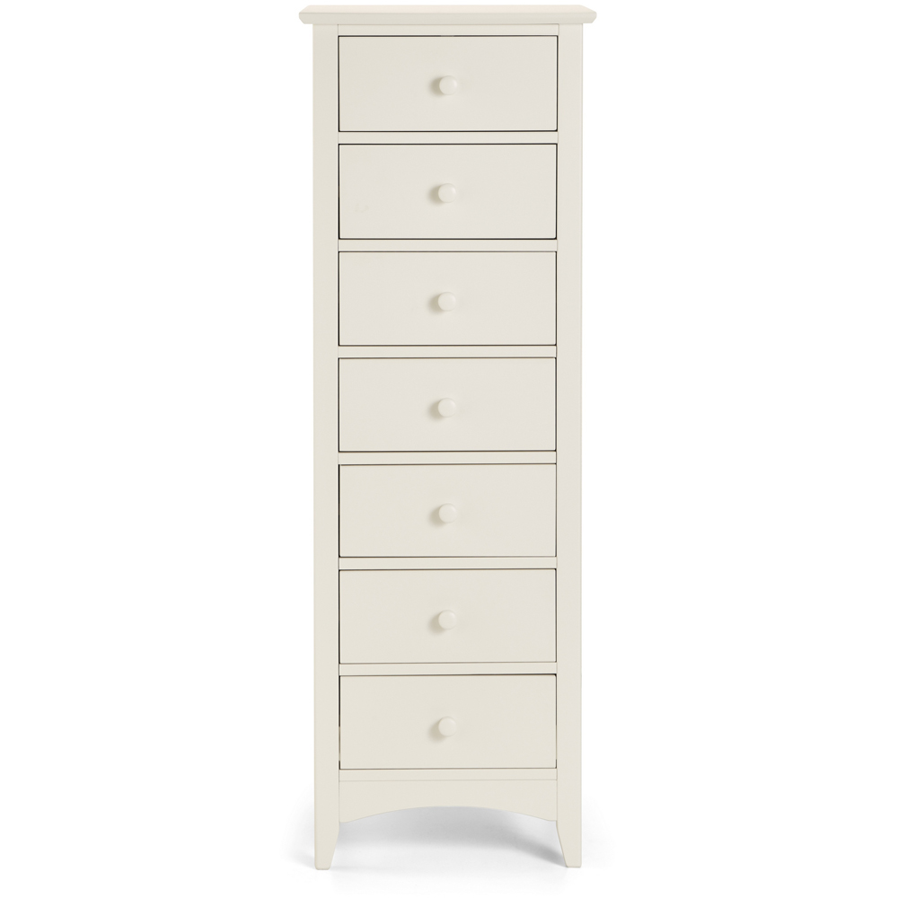 Julian Bowen Cameo 7 Drawer Solid Pine Narrow Chest of Drawers Image 2