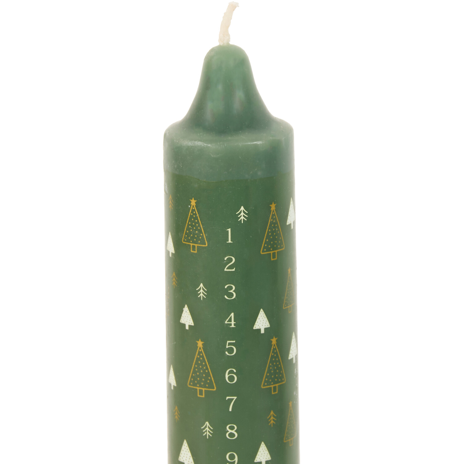 Festive Advent Print Candle Image 4