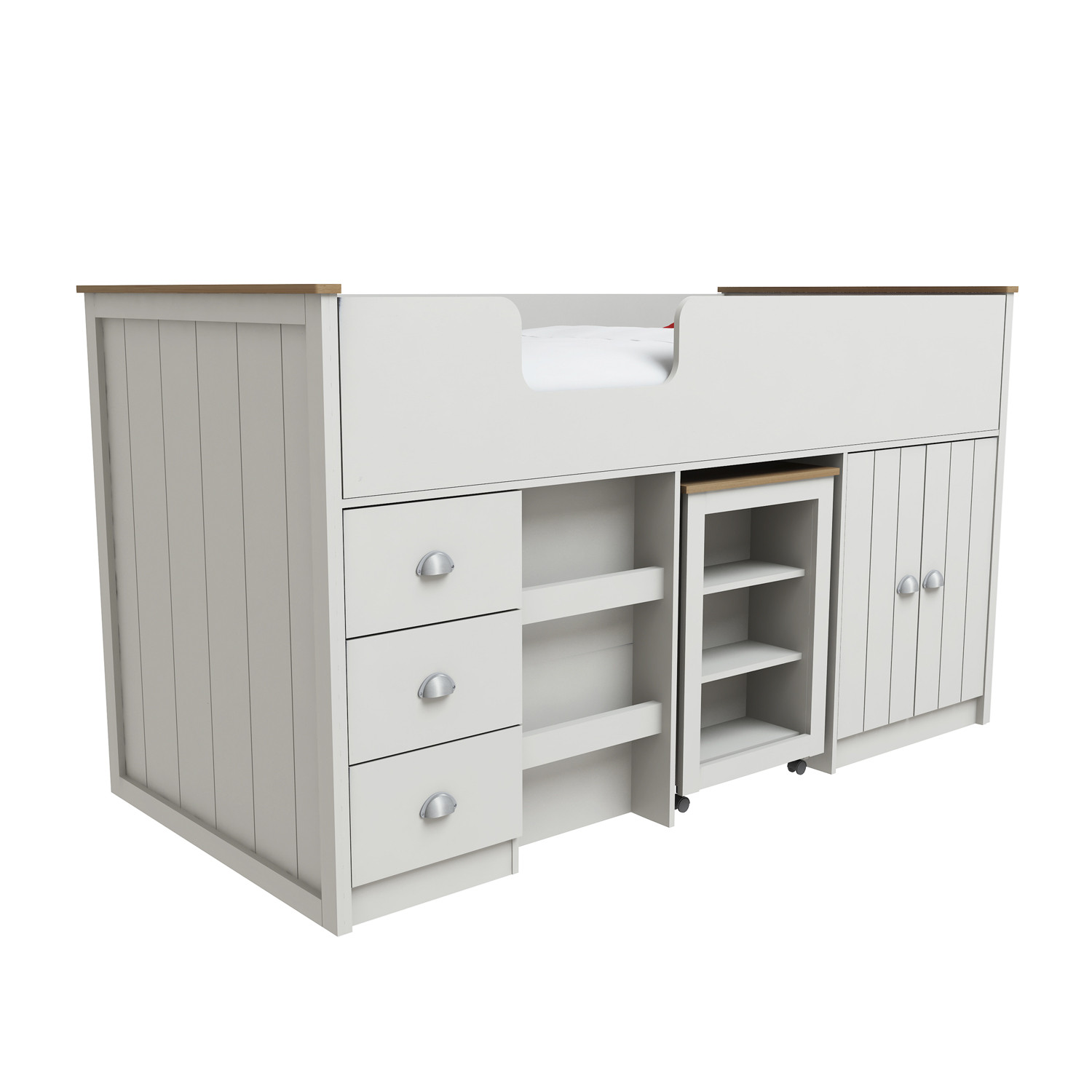 Lexington Light Grey Mid Sleeper Bed Image 2