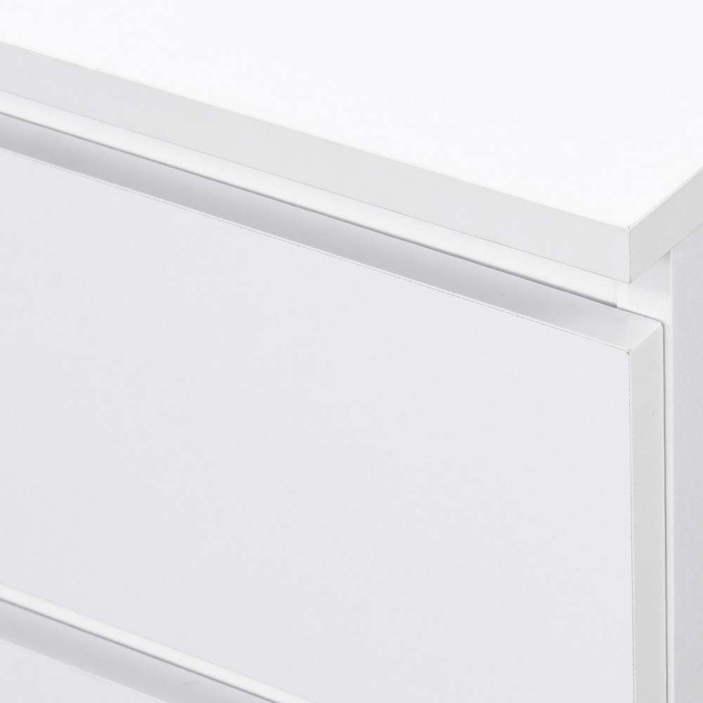 Oslo 2 Drawer White Bedside Table Image 6