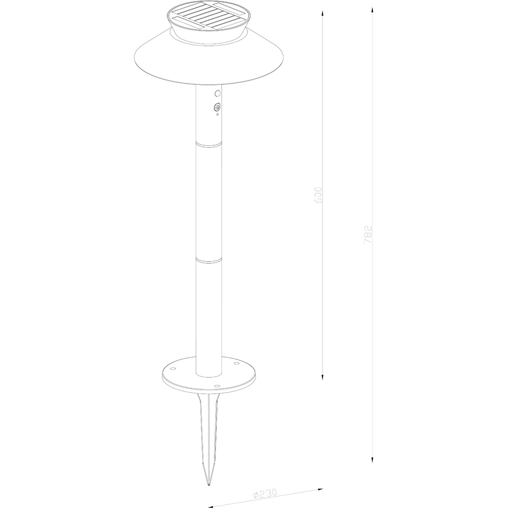 Nordlux Justina Black Solar Garden Light Image 5
