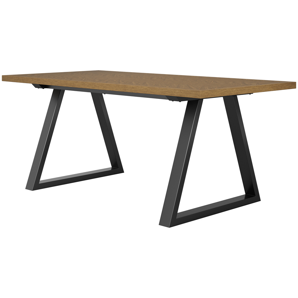 LPD Home Hyde Whiskey and Black 8 Seater Dining Table Image 2