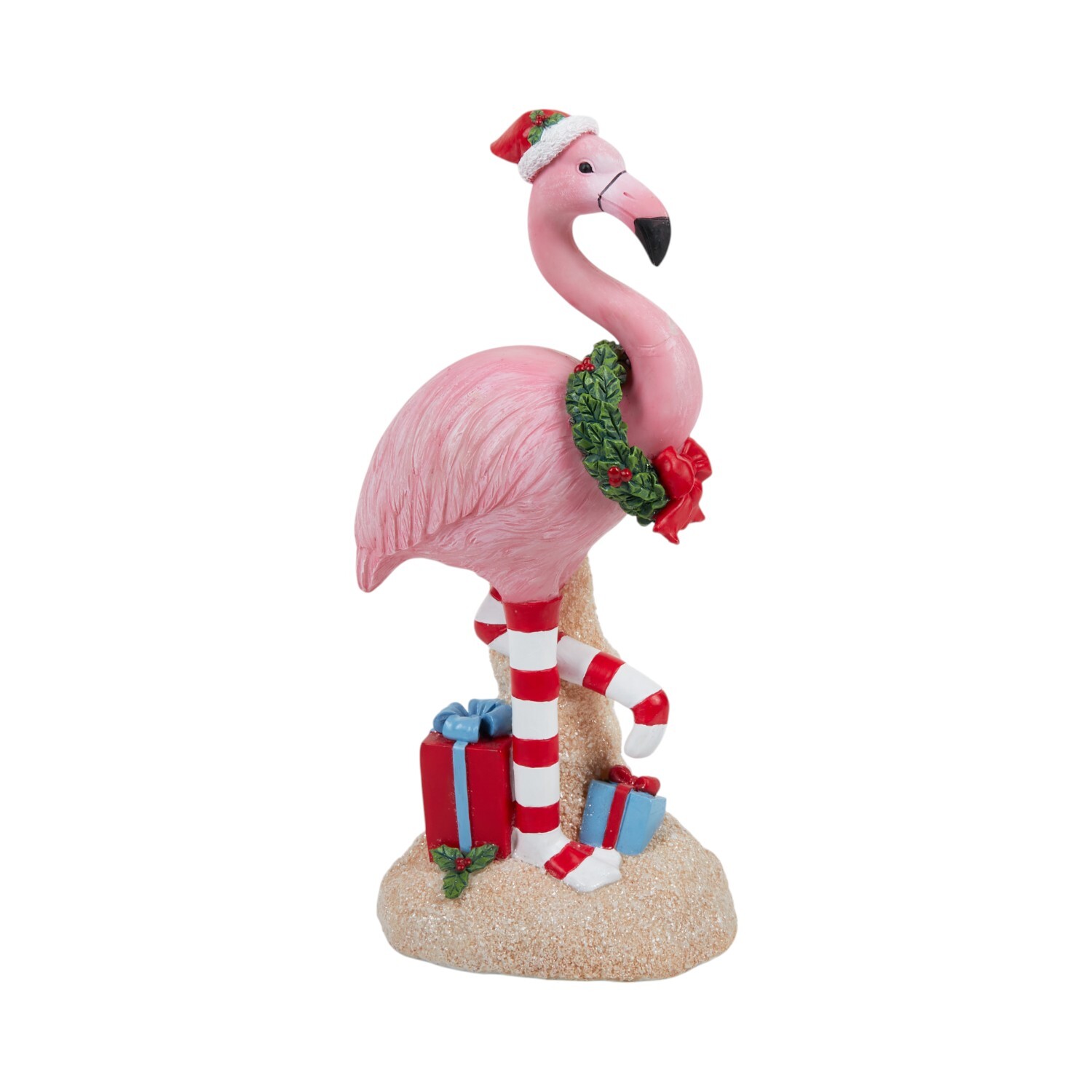 Christmas Flamingo Standing DecorationsPink Image 3