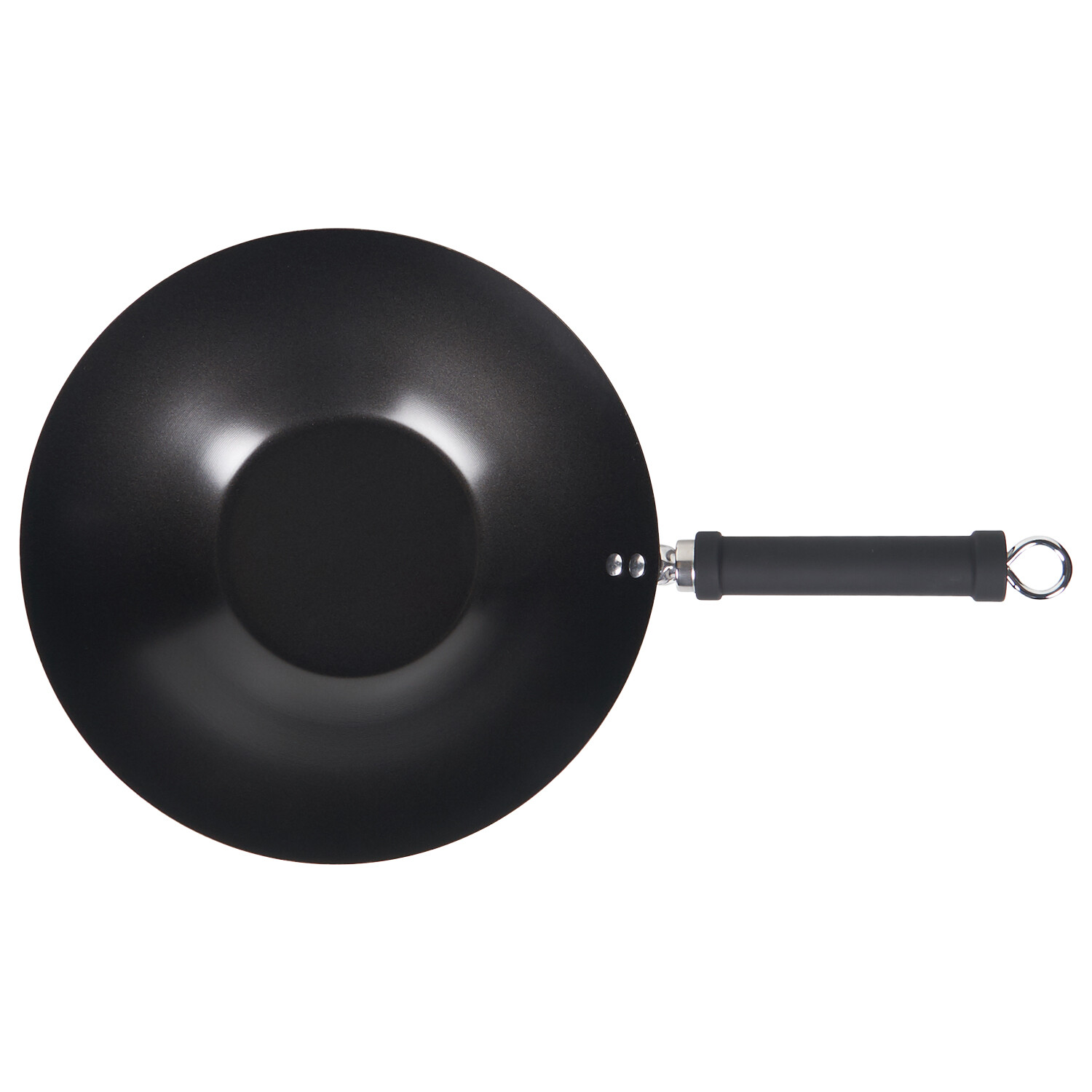 Heavy Duty Non Stick Wok Black 30cm Image 2