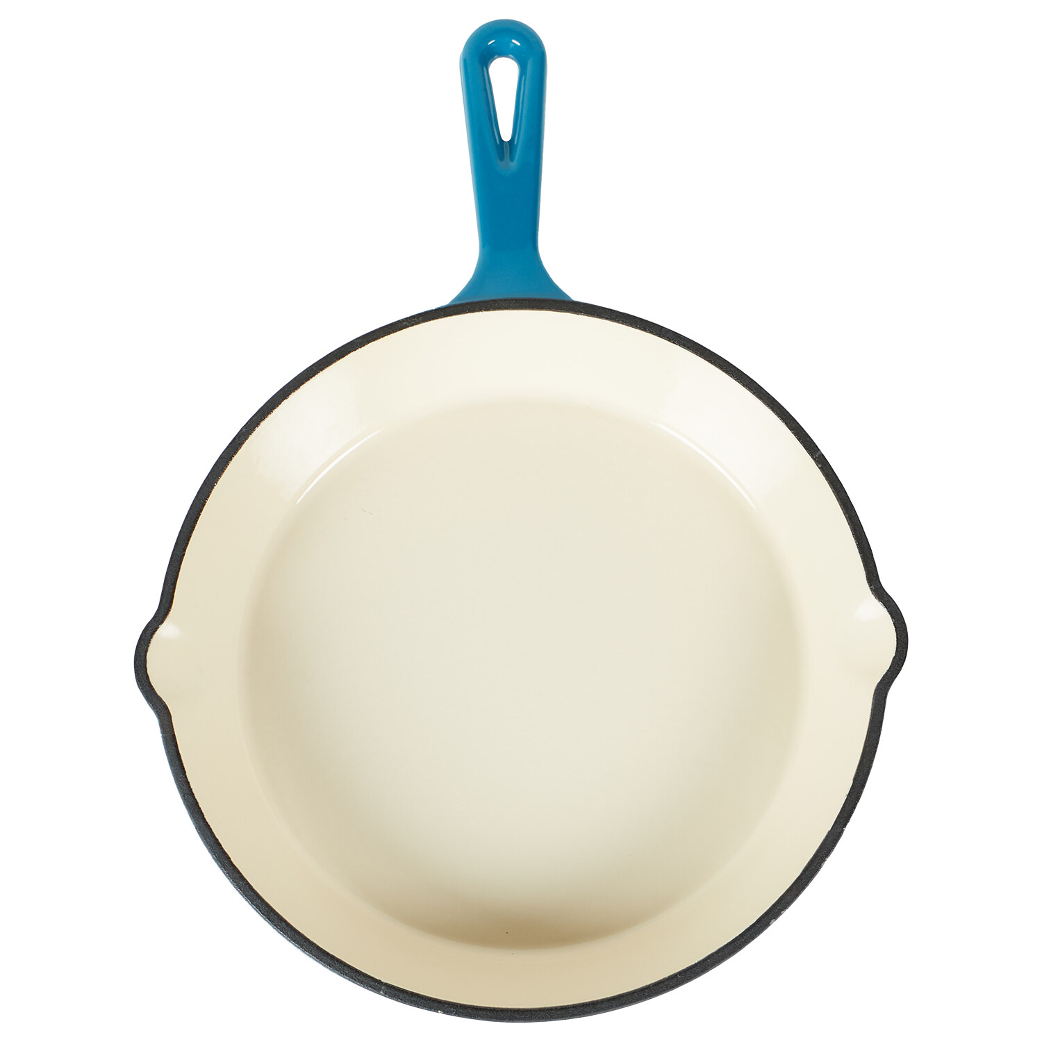 Kitchen Master Blue Cast Iron Fry Pan - Blue Image 2