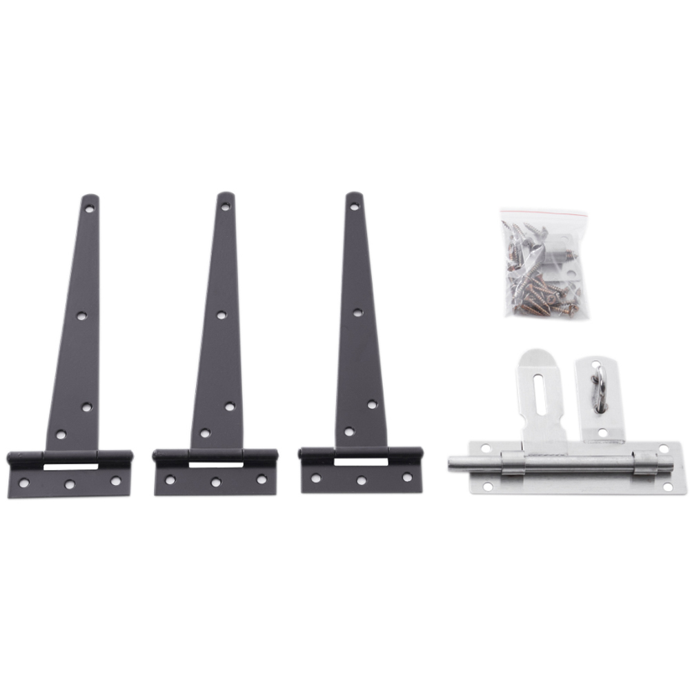 Living and Home Traditional Pine Wood Garden Gate with Latch 91 x 152cm Image 3