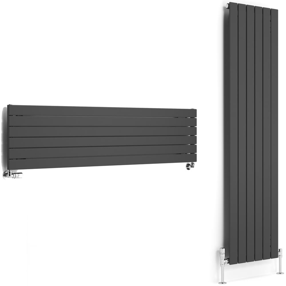 Terma Forte 2667 BTU Metallic Grey Single Panel Radiator 1800 x 440mm Image 5