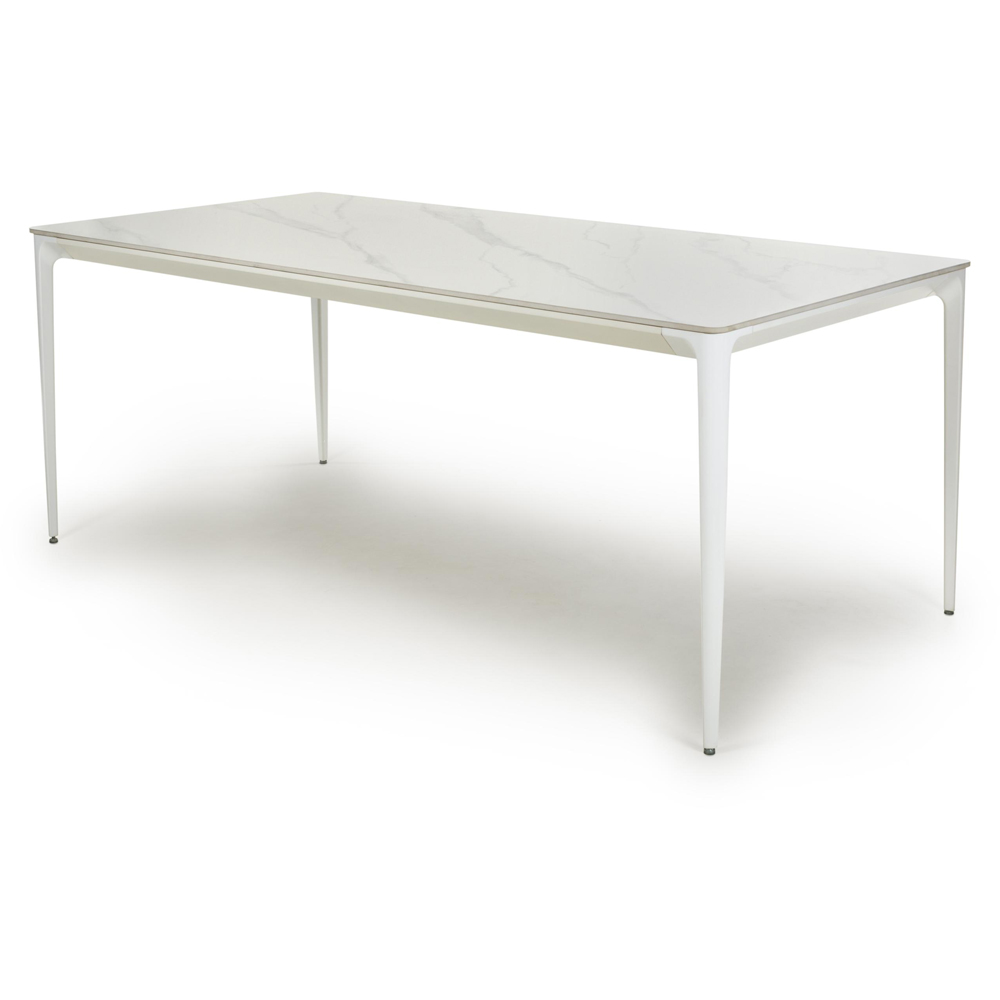 Shankar Montreal 4 Seater White Dining Table Image 3