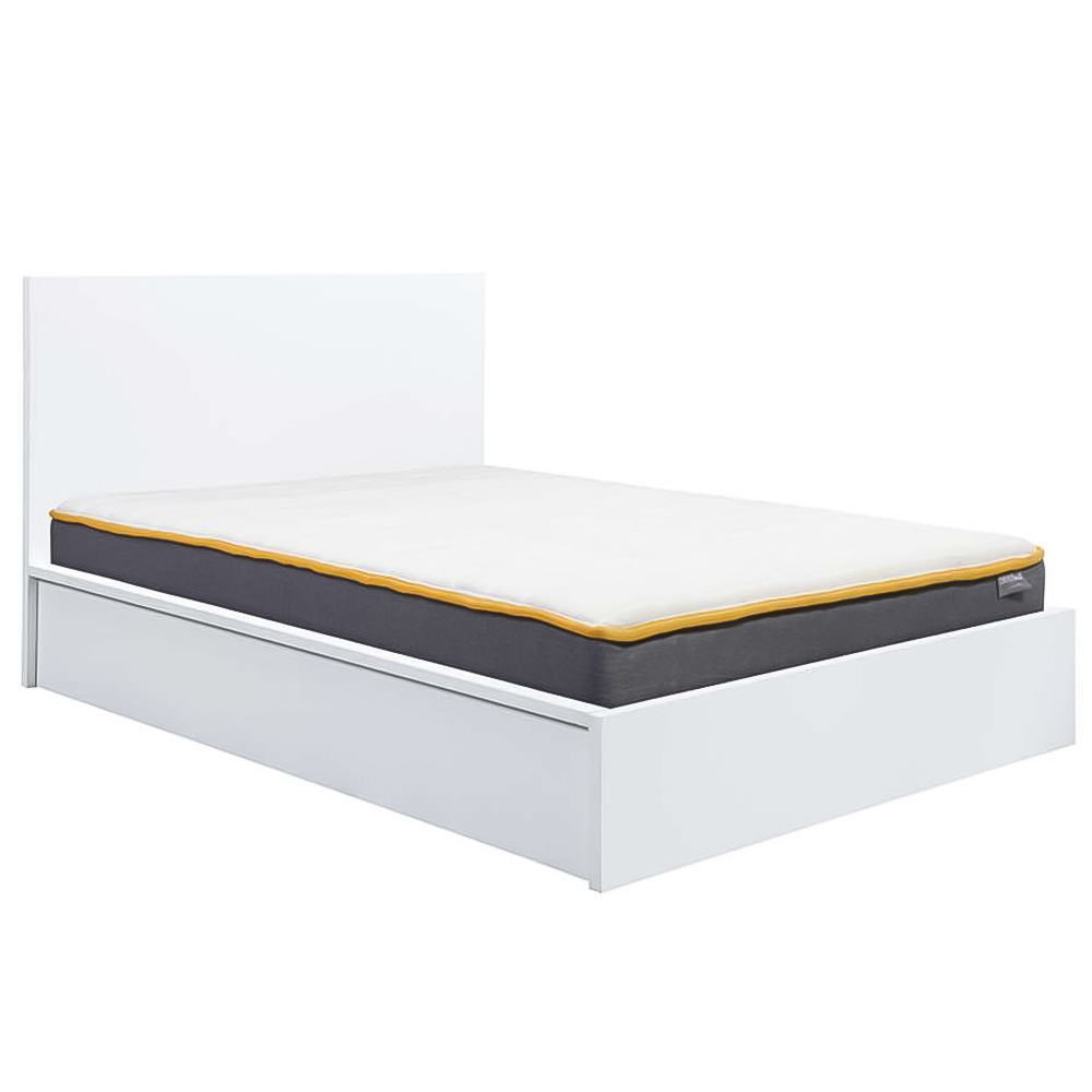 Oslo Double White Ottoman Bed Image 6