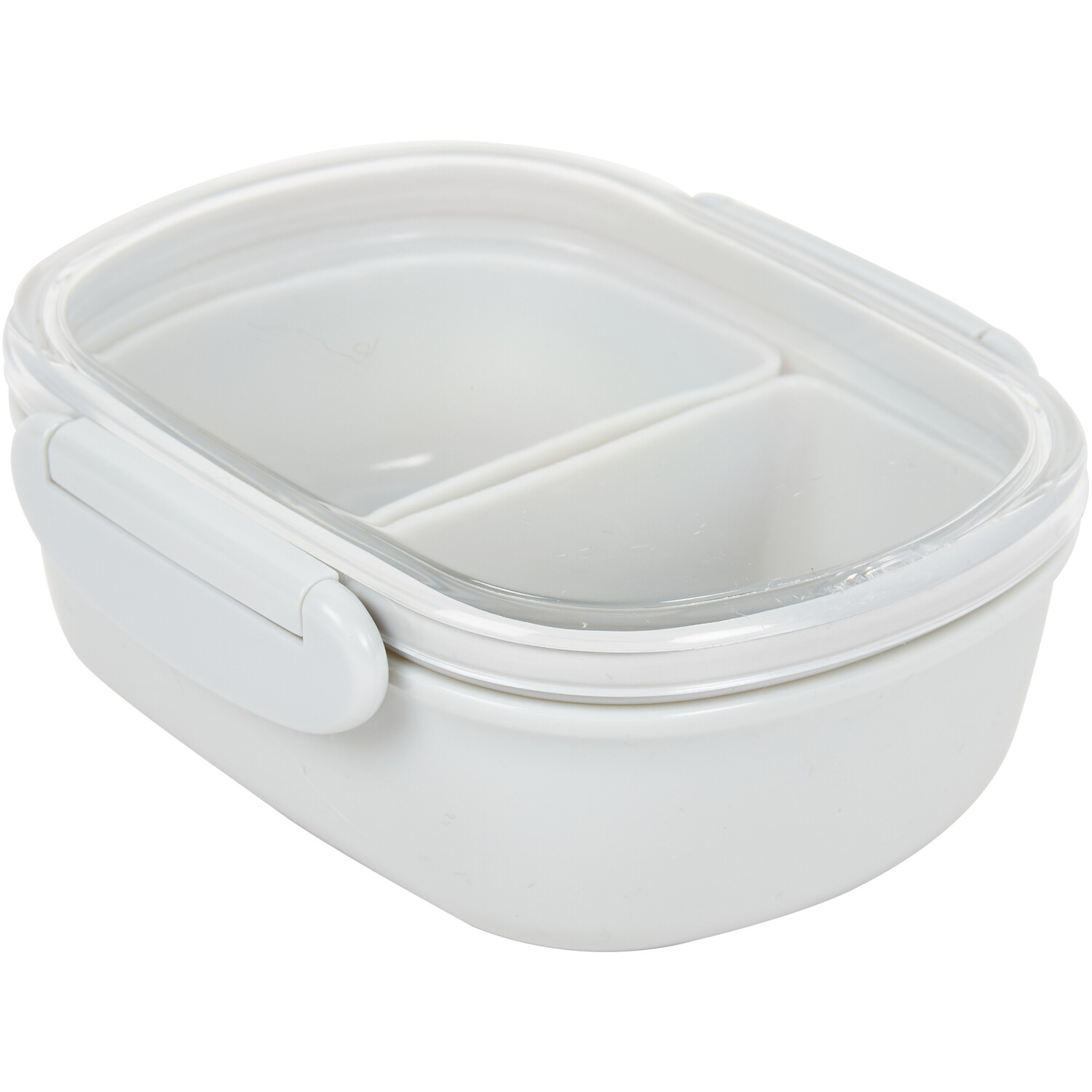 Small Bento Box with Compartments 350ml - Grey Image 2