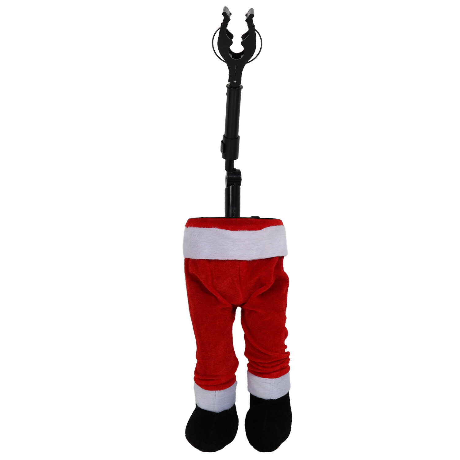 Santas Kicking Tree Legs - Red Image 1