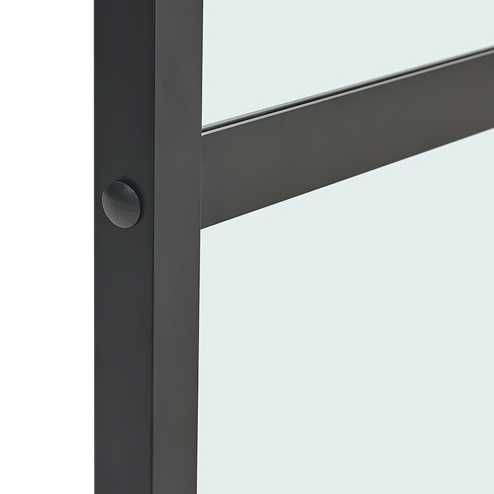 Living and Home 3 Lite Clear Glass Aluminium Barn Sliding Internal Door Kit 900 x 2050mm Image 4