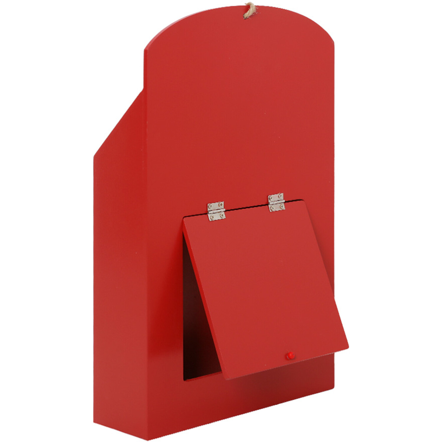 Letters To Santa Wooden Mailbox Red Image 2