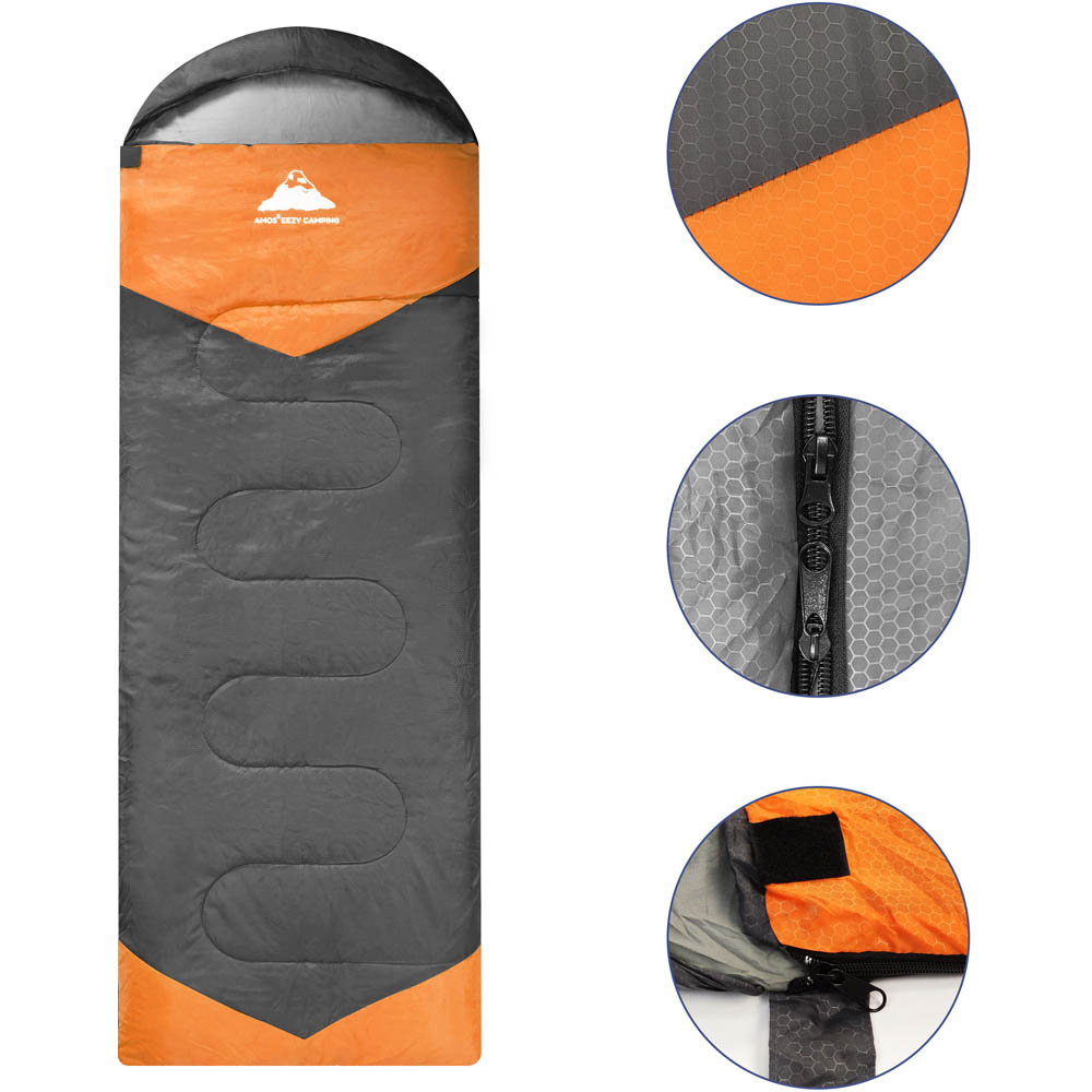 AMOS Eezy Orange Sleeping Bag Image 2