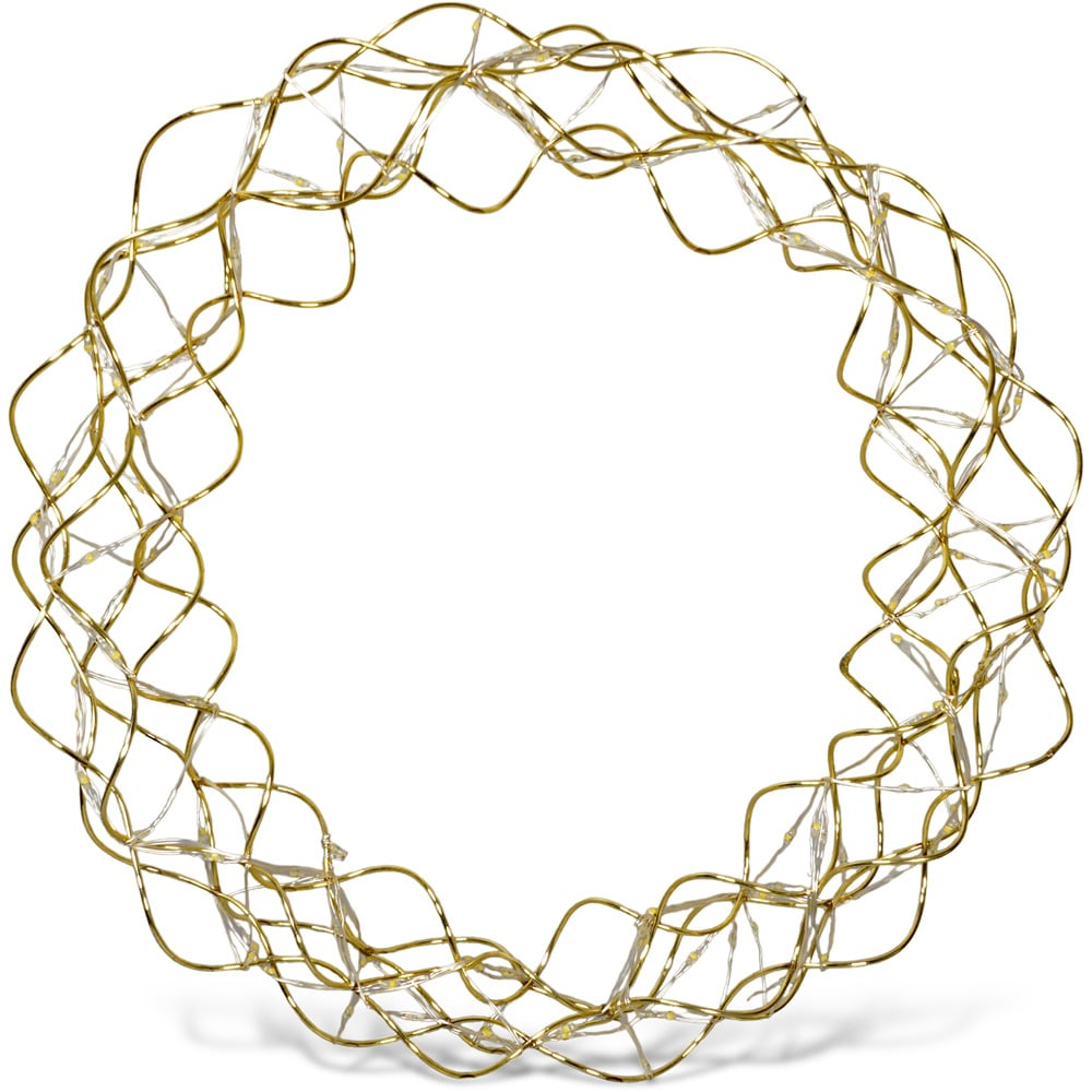 Xmas Haus LED Copper Wire Wreath Image 3
