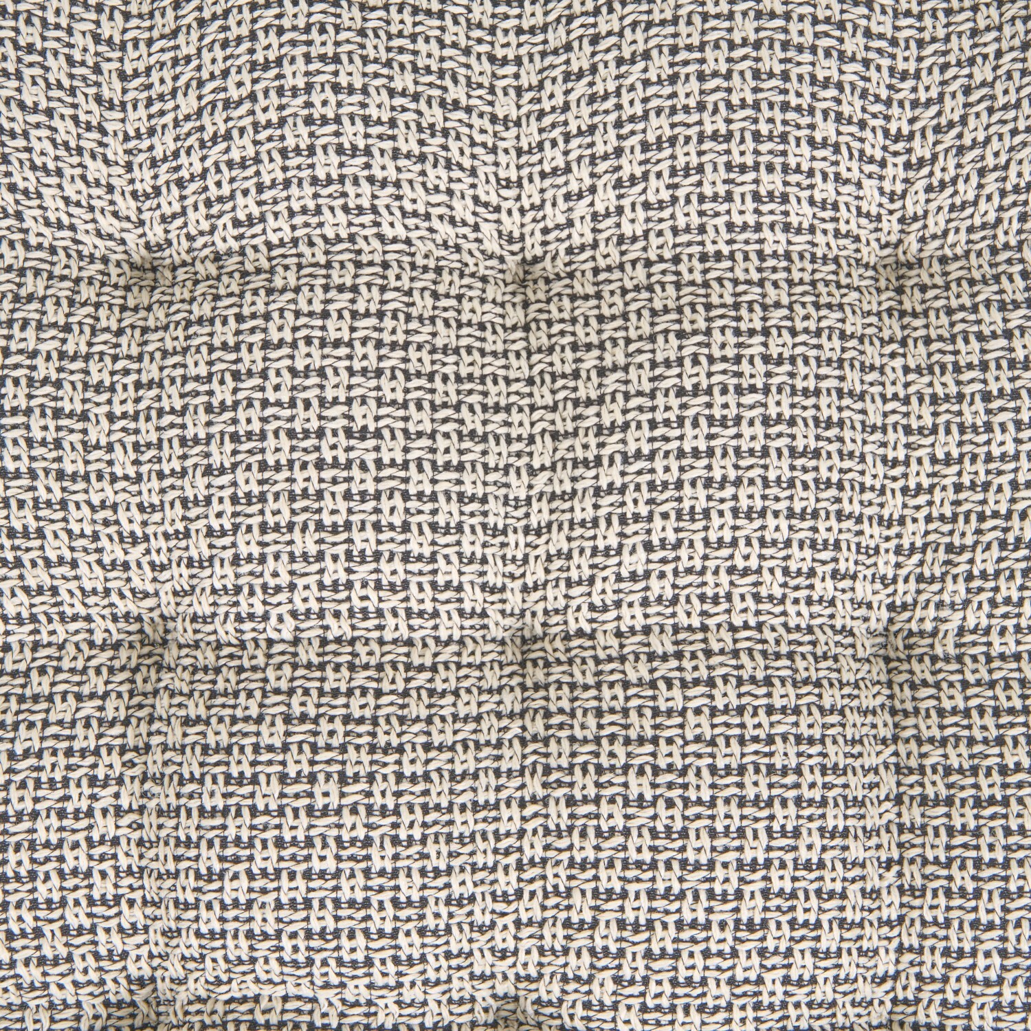 Plush Woven Seat Pad Black and White Image 4