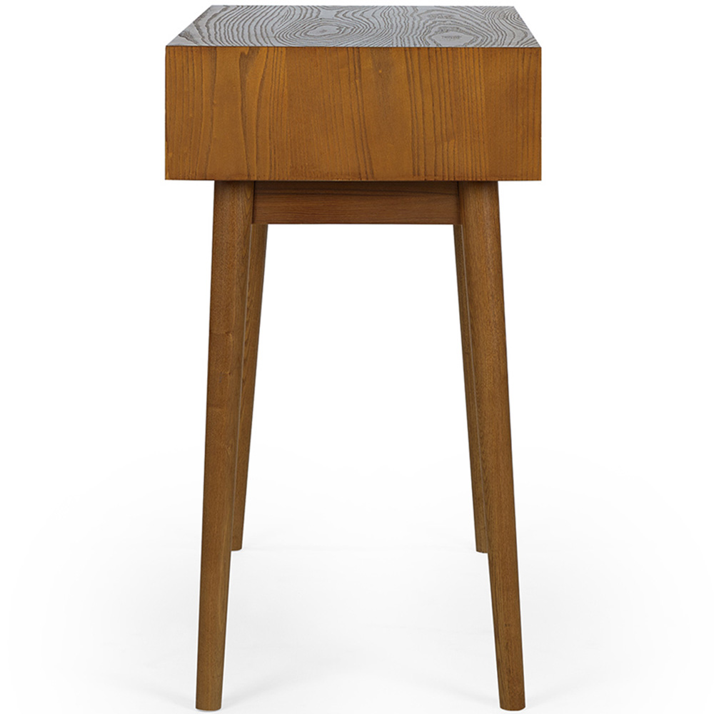 Julian Bowen Lowry 2 Drawer Writing Desk Cherry Ash Image 5