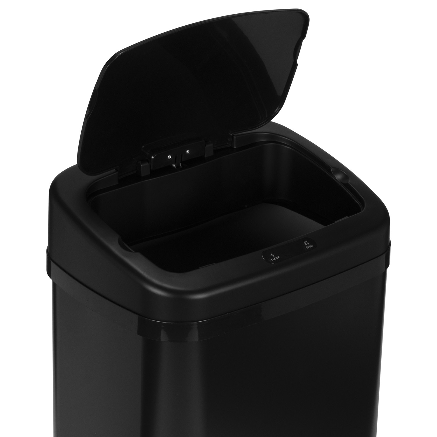 Black Stainless Steel Sensor Bin 40L Image 3