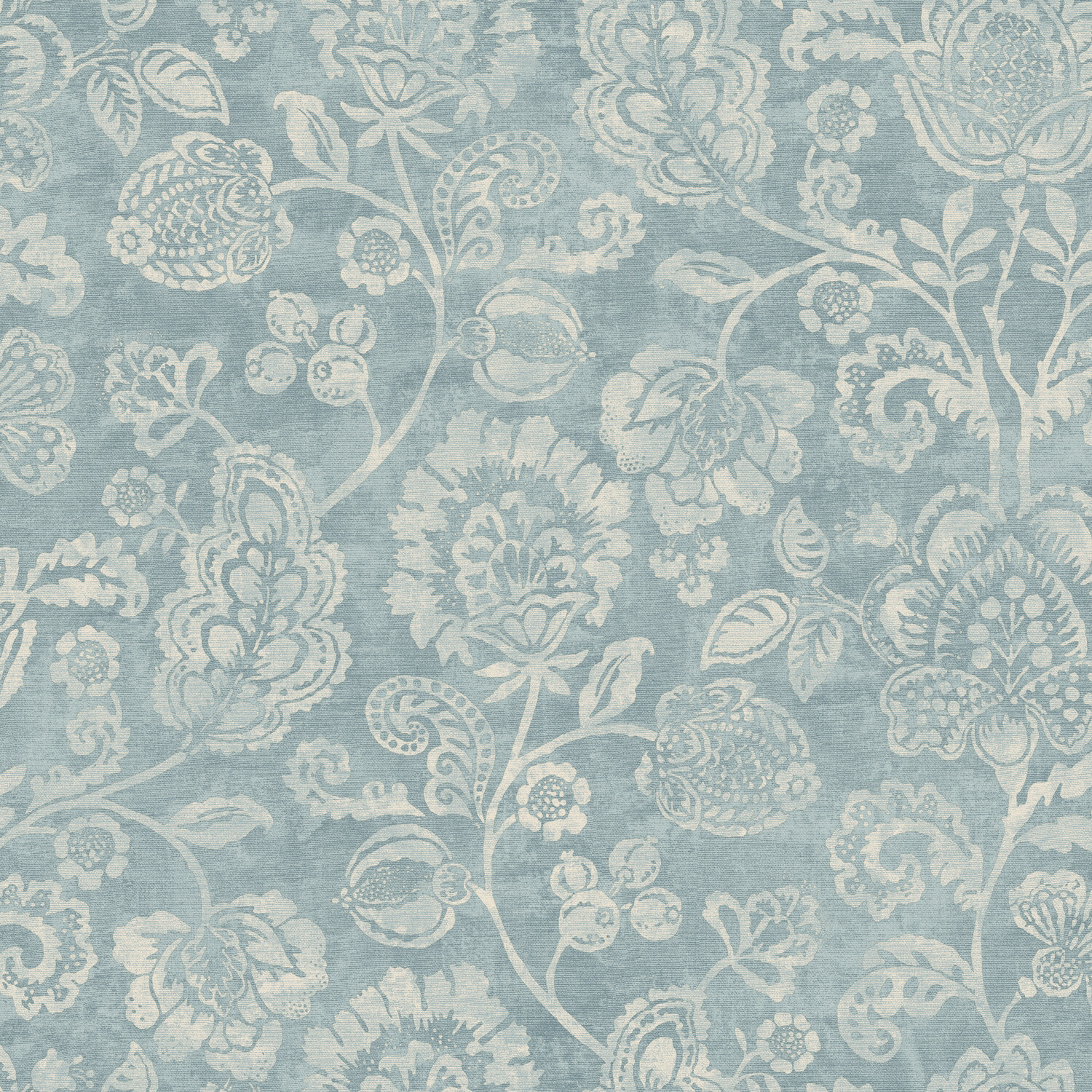 Heritage Trail Wallpaper - Blue Image 1