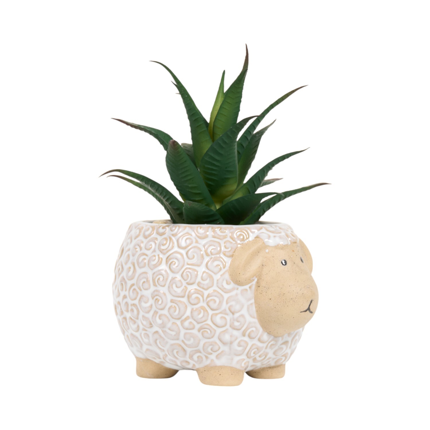 Succulent in Sheep PotWhite Image 2