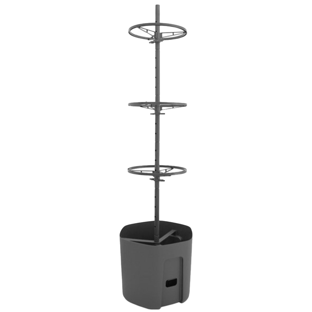 Gardenico Black Self Watering Tomato Planter with Extendable Trellis 39cm Image 1