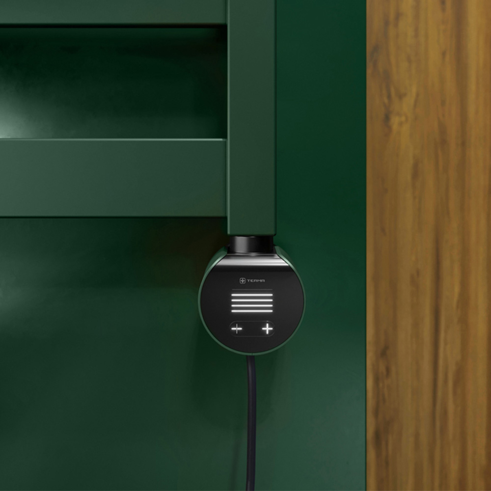 Terma Vivo Matt Green Electric Towel Rail with VEO Element Controller 1390 x 300mm Image 7