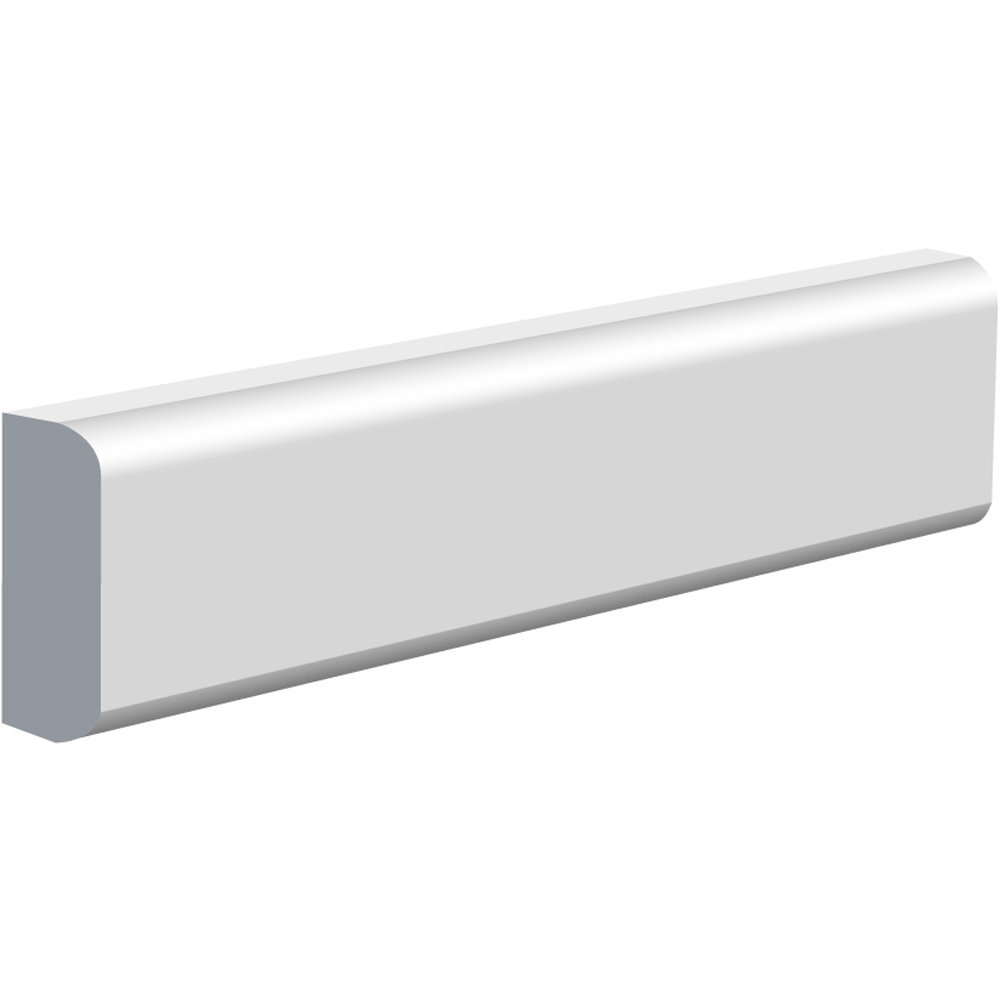 National Skirting White Bullnose Primed Dado Rail 25mm 50 x 4200mm Image 1
