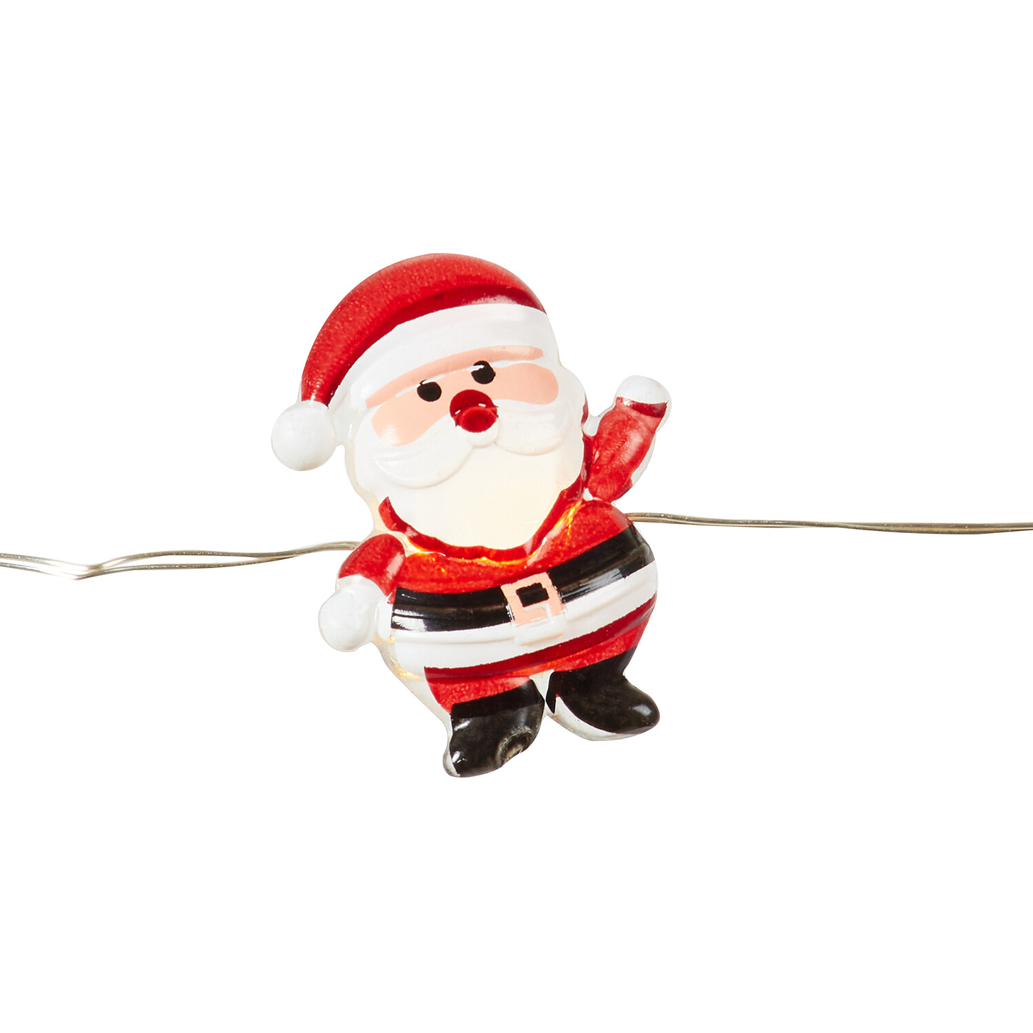 20 LED Santa Wire String Light Image 4