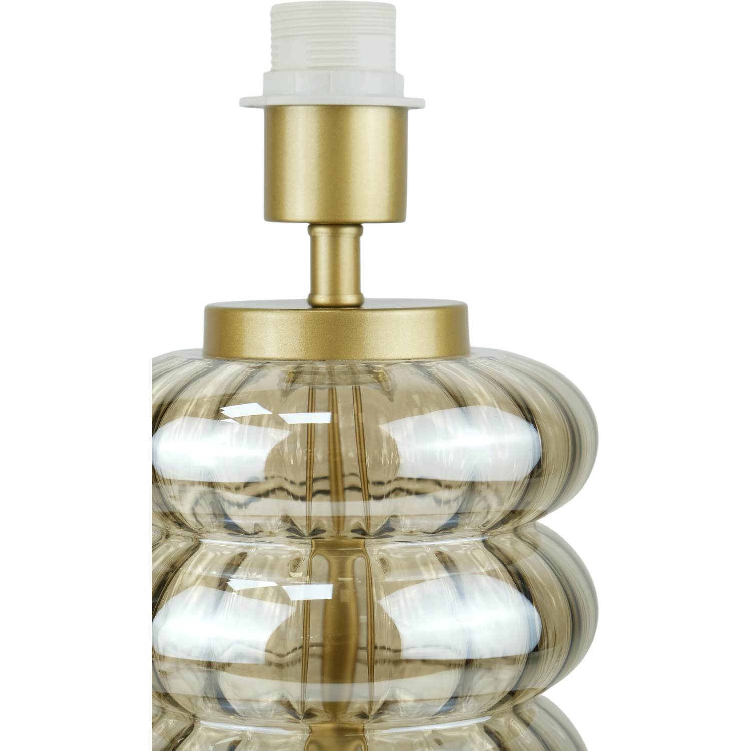 Miley Glass Table Lamp Amber Image 12