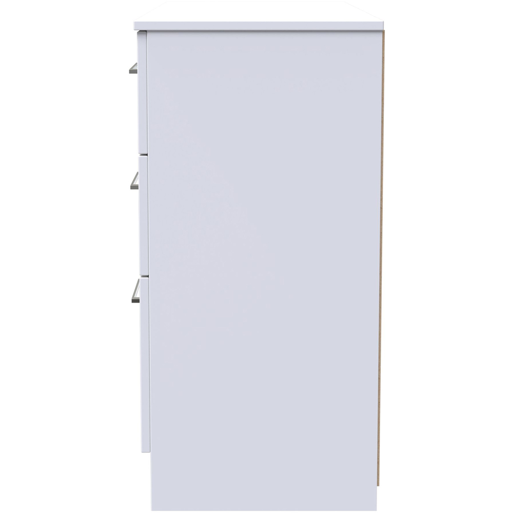 Crowndale Worcester 6 Drawer White Wide Chest Ready Assembled Image 4