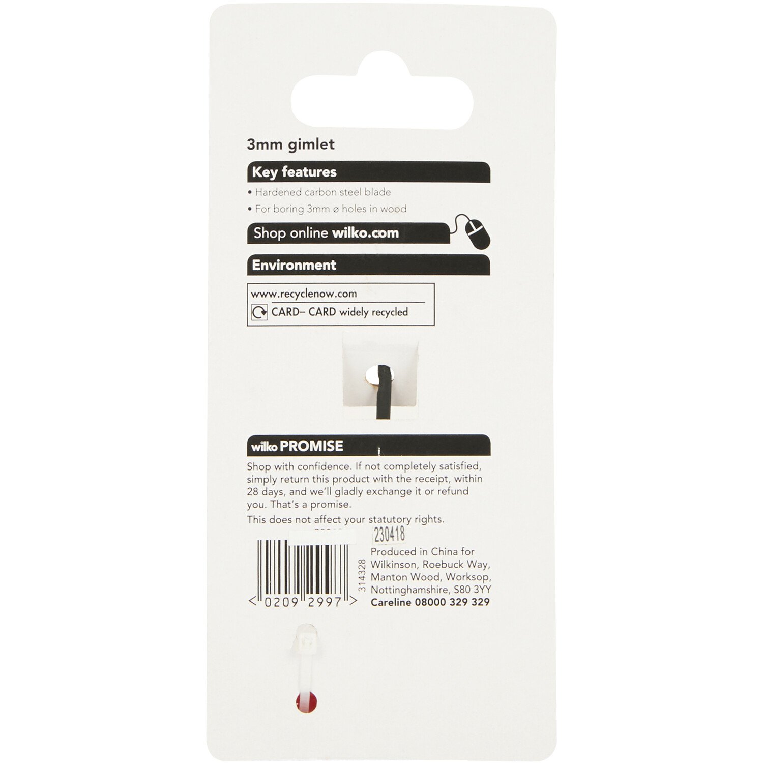 Wilko Gimlet Tool 3mm Image 4