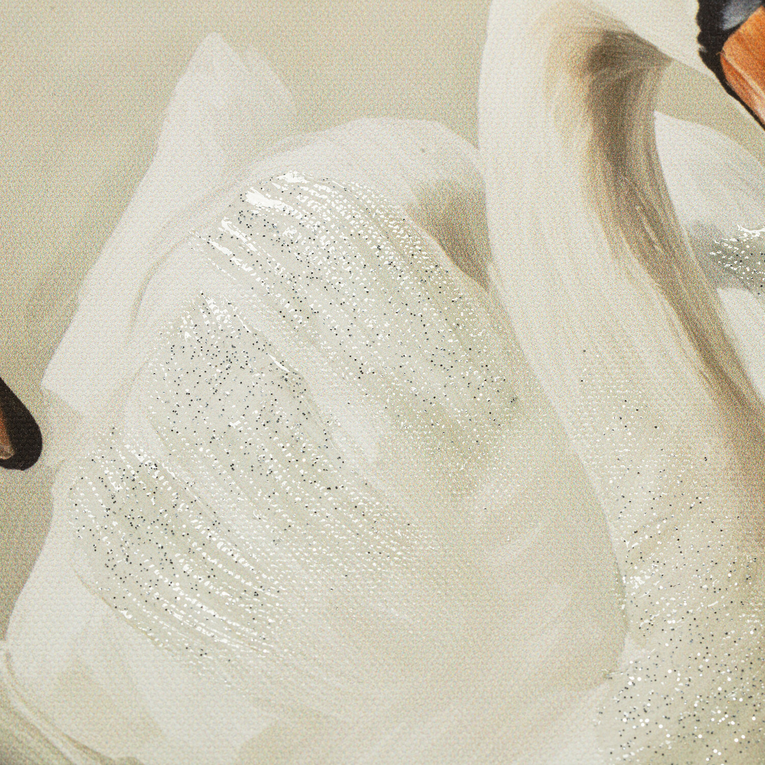 Swan Lake Vintage Framed Canvas Neutral Image 3