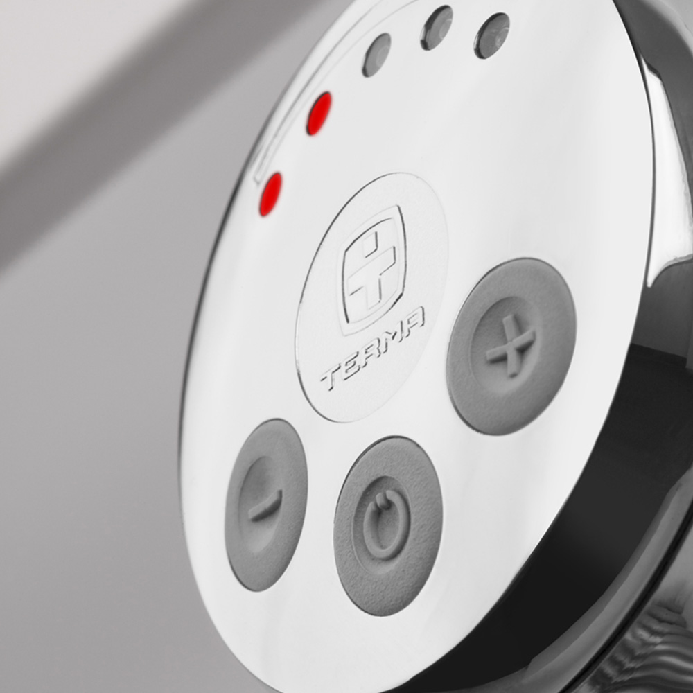 Terma Leo E 2046BTU Chrome Electric Variable Temperature Towel Rail 1800 x 600mm Image 7