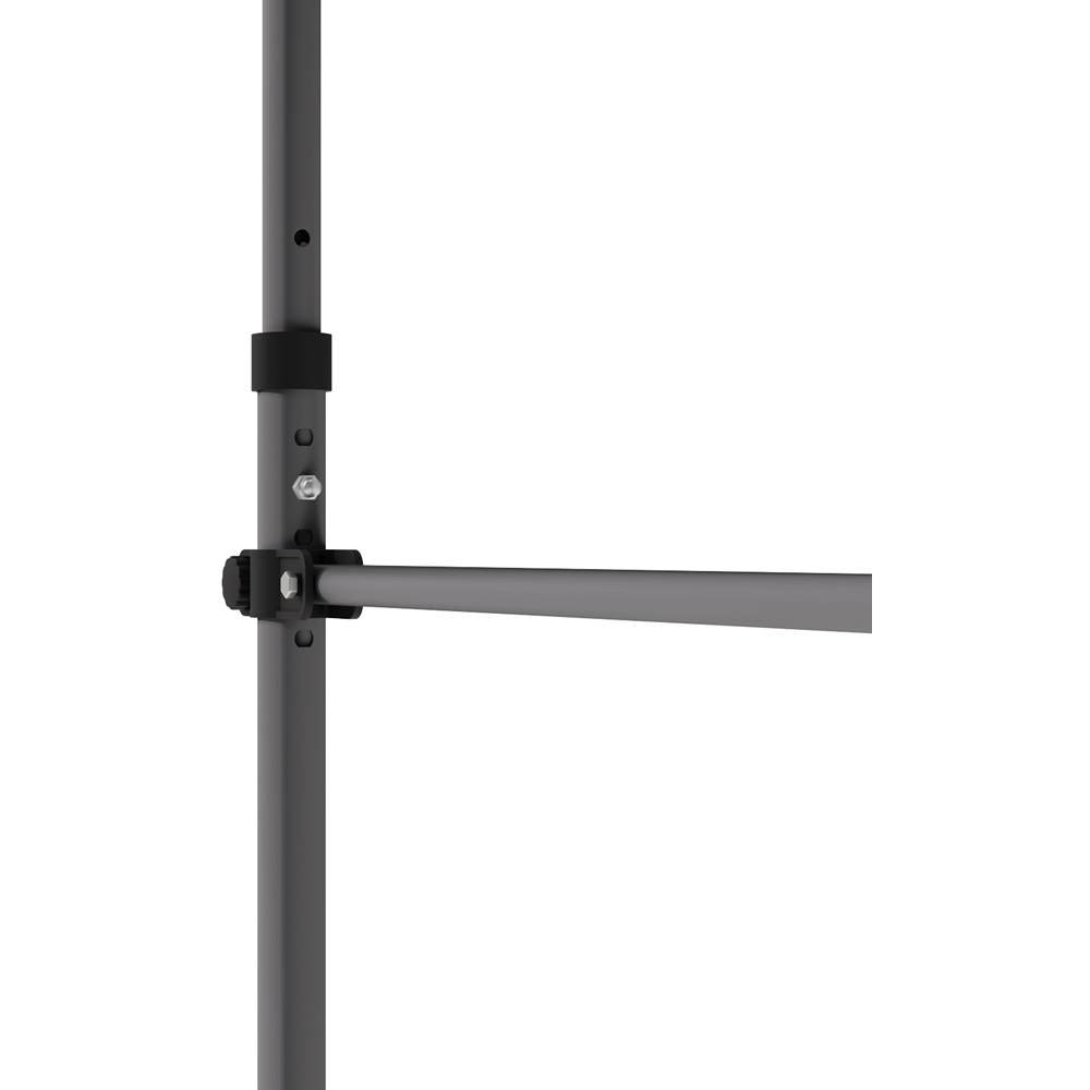 Living and Home Grey and White Wavy Valance Retractable Height Adjustable Awning 2m Image 4