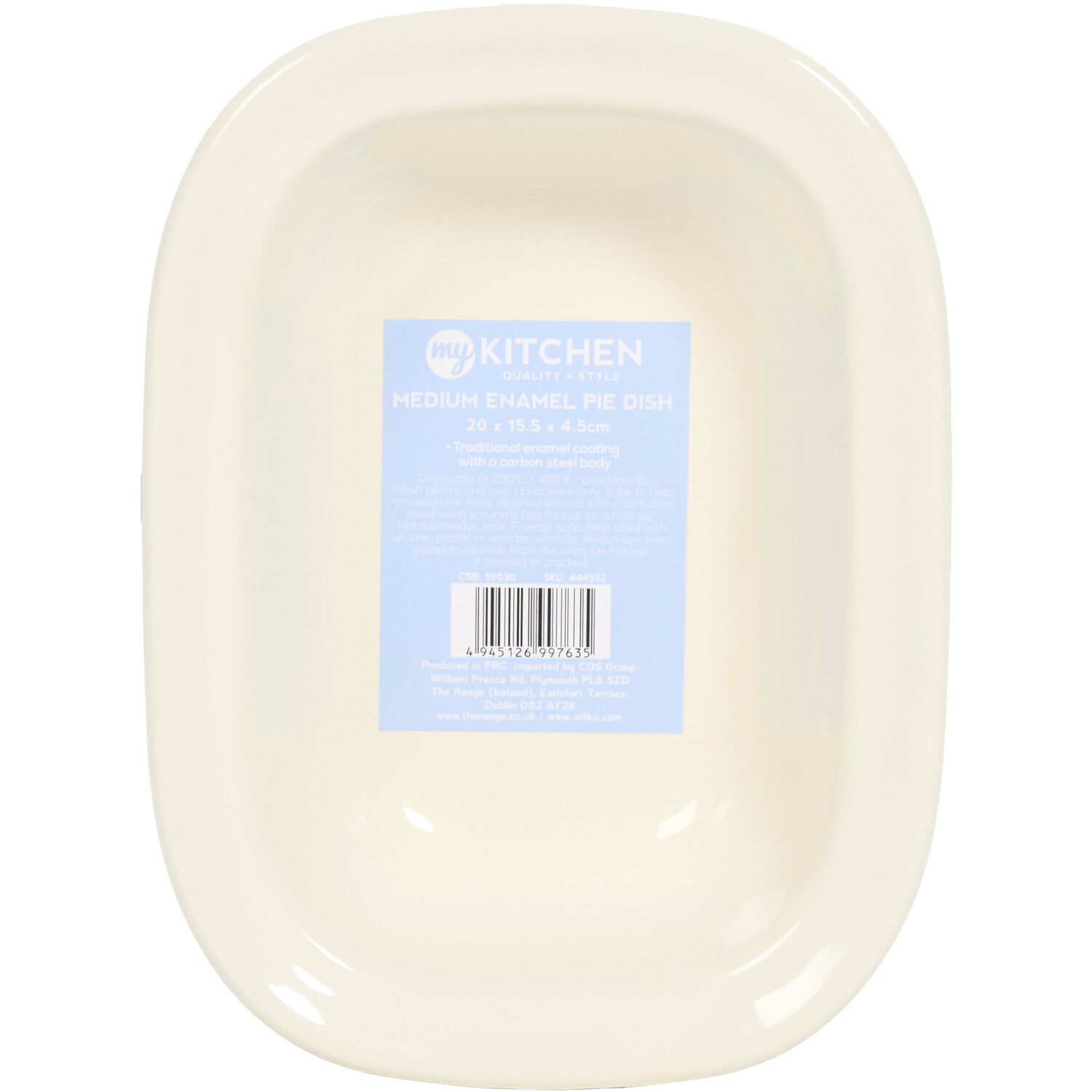 Traditional Enamel Pie Dish Image 8