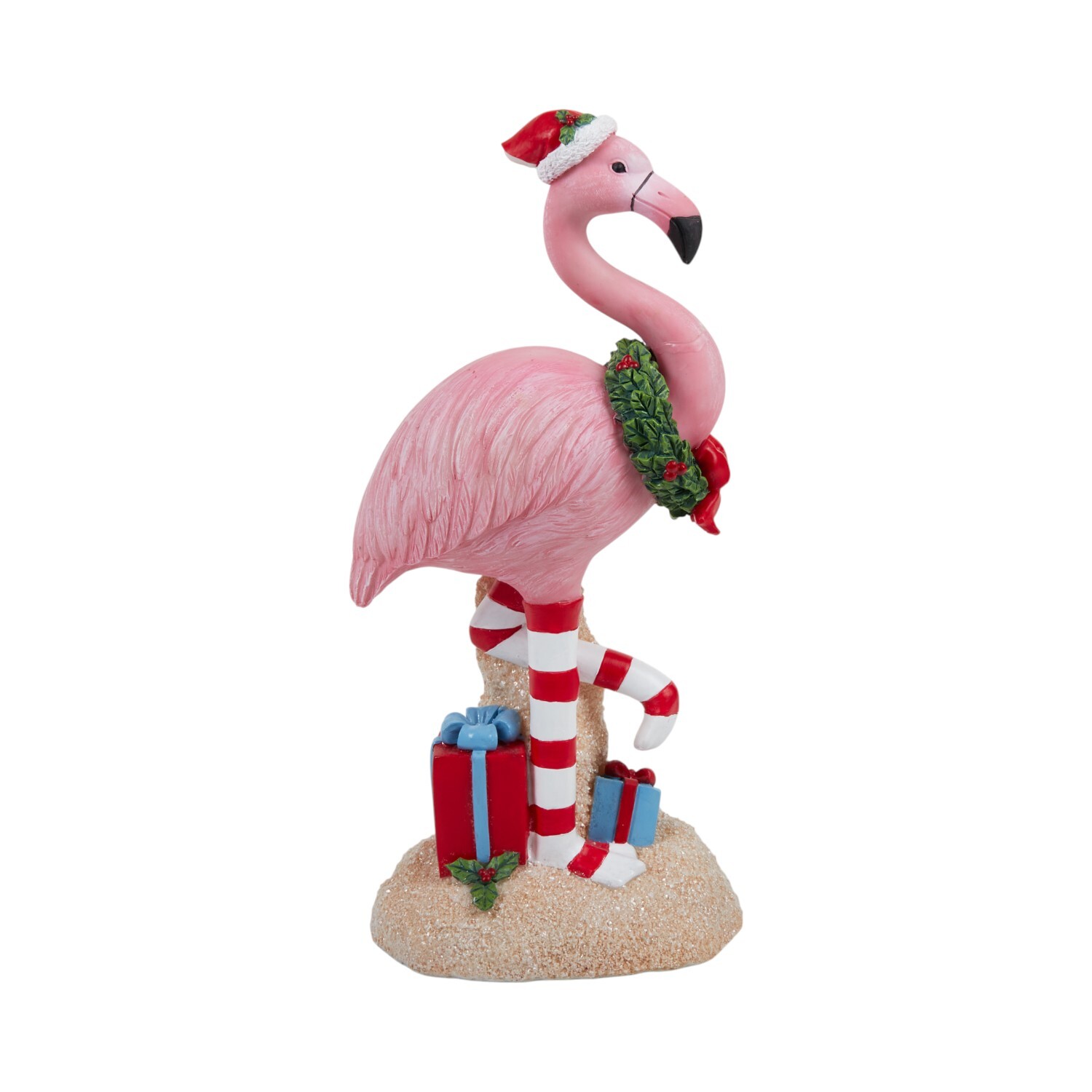 Christmas Flamingo Standing DecorationsPink Image 1