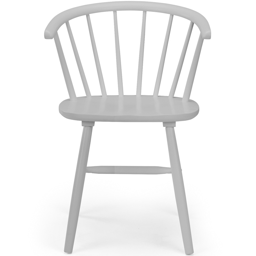 Julian Bowen Modena Set of 2 Grey Dining Chair Image 4