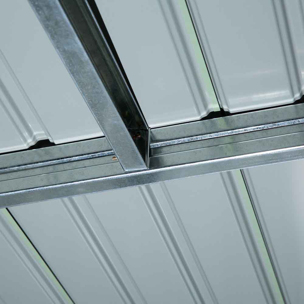 Outsunny Metal Garden Storage Shed 7x4ft Image 3